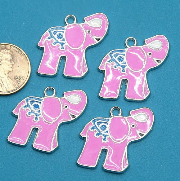 6 pc Elephant, Elephant charm, Elephant charms. Alloy charm ,very high quality.Perfect for jewery making and other DIY projects