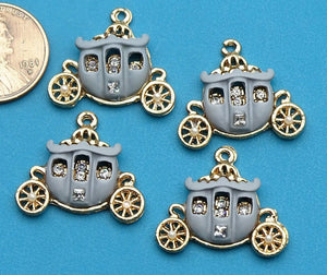 12 pc Carriage charm, Carriage Charms, carriage, Charms, wholesale charm, alloy charm