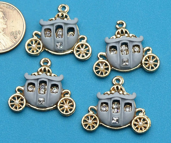 12 pc Carriage charm, Carriage Charms, carriage, Charms, wholesale charm, alloy charm