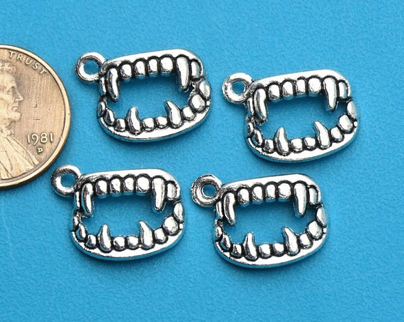 12 pc Fang charms, fangs, vampire charm, vampire fangs. Alloy charm ,very high quality.Perfect for jewery making and other DIY projects