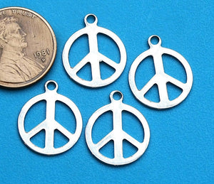 12 pc Peace charm, peace sign, peace and love, peace charms. Alloy charm ,very high quality.Perfect for jewery making and other DIY projects