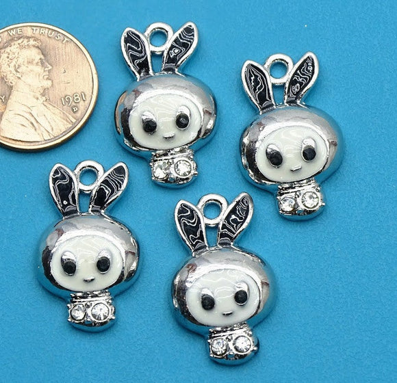 Bunny charm, bunny charm, alloy charm 10mm very high quality..Perfect for jewery making and other DIY projects