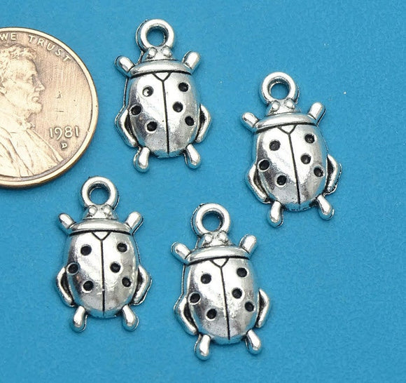12 pc Ladybug charm, ladybug, charm, bug charm, ladybugs, Alloy charm ,high quality.Perfect for jewery making and other DIY projects