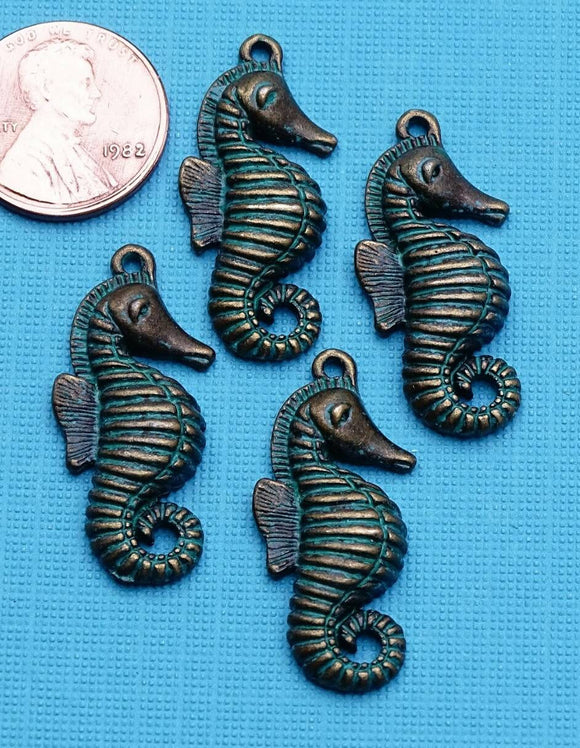 12 pc Seahorse charm, sea horse charm, charm, sea horses Alloy charm ,high quality.Perfect for jewery making and other DIY projects
