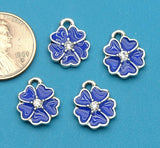 12 pc Flower charm, flower charms. Alloy charm ,very high quality.Perfect for jewery making and other DIY projects