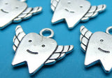 12 pc Tooth charm , tooth, dental charm, Charms, wholesale charm, alloy charm