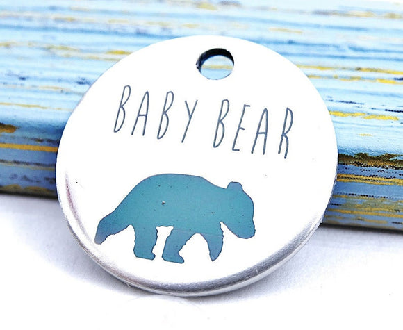 Baby bear, bear charm, steel charm 20mm very high quality..Perfect for jewery making and other DIY projects #28
