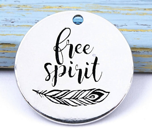 Free spirit, free spirit charm, charm, Alloy charm 20mm very high quality..Perfect for DIY projects #18