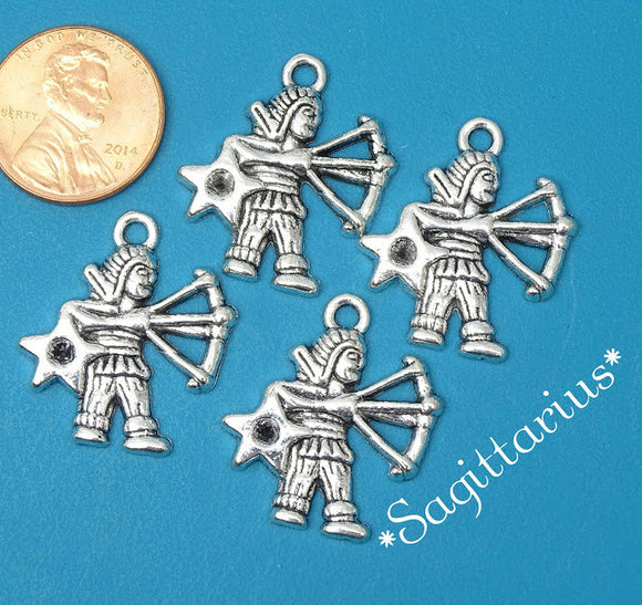 12 pc Sagittarius charm, astrological charm, zodiac, alloy charm 20mm very high quality.Perfect for jewery making and other DIY projects
