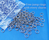 Got out of bed today, brag, sarcasm charm, Steel charm 20mm very high quality..Perfect for DIY projects