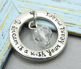 2 pc A Dream is a wish your heart makes, dream charm, dream, dreaming charm, Charms, wholesale charm, alloy charm