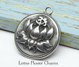 Lotus , Lotus Flower charm, flower charms. Stainless steel charm ,very high quality.Perfect for jewery making and other DIY projects