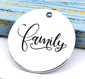 Family charm, my family charm, Alloy charm 20mm high quality.Perfect for jewery making & other DIY projects #211