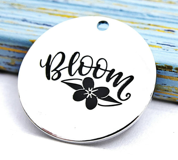 Bloom charm, bloom, flower charm, Alloy charm 20mm high quality.Perfect for jewery making & other DIY projects #200