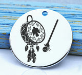 Native American, native american, american indian, indian charm, Steel charm 20mm very high quality..Perfect for DIY projects