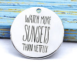 Watch more Sunsets, sunsets, sunset charm, netflix charm, Alloy charm 20mm very high quality..Perfect for DIY projects