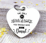 Circle of trust, donut, donut charm 20mm very high quality..Perfect for DIY projects