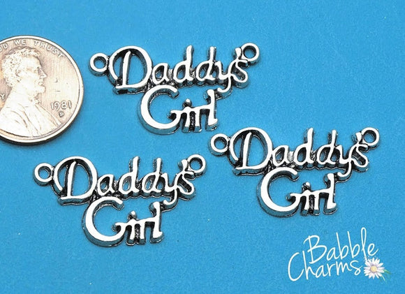 Daddy's Girl Pendant, Daddy's girl, charm, daughter, pendant, Alloy charm ,high quality.Perfect for jewery making and other DIY projects