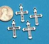 12 pc Cross charm, Cross, cross charms. Alloy charm, very high quality.Perfect for jewery making and other DIY projects