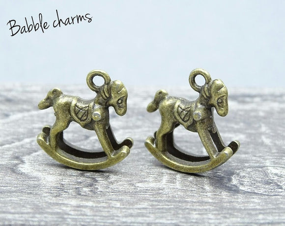 Rocking horse, rocking horse charm, horse charm. Alloy charm, very high quality.Perfect for jewery making and other DIY projects