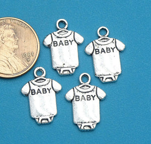 12 c Baby onesie, onesie charm, baby, baby clothes, charm, Charms, wholesale charm, alloy charm
