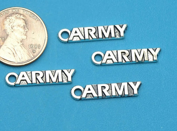 12 pc Army charm, army , army, military charm. Alloy charm, very high quality.Perfect for jewery making and other DIY projects