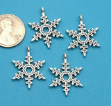 12 pc Snowflake, snowflake charm. Alloy charm ,very high quality.Perfect for jewery making and other DIY projects