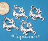 12 pc Capricorn charm, goat, astrology charm, zodiac, alloy charm 20mm very high quality..Perfect for jewery making and other DIY projects