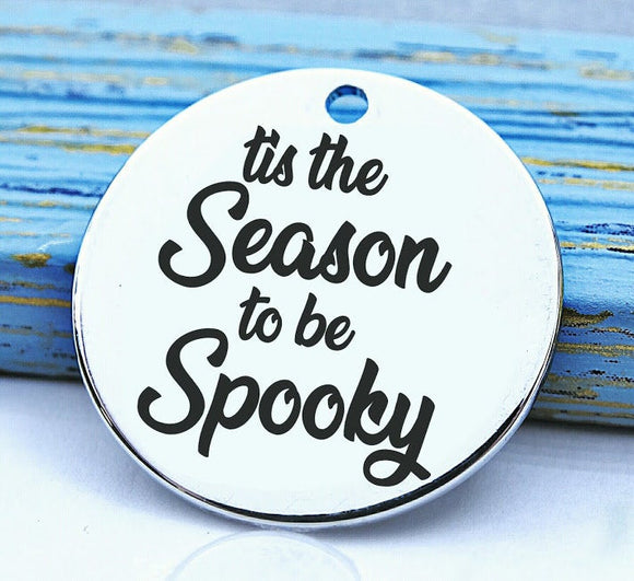 Halloween, spooky charm, spooky, scary, Steel charm 20mm very high quality..Perfect for DIY projects
