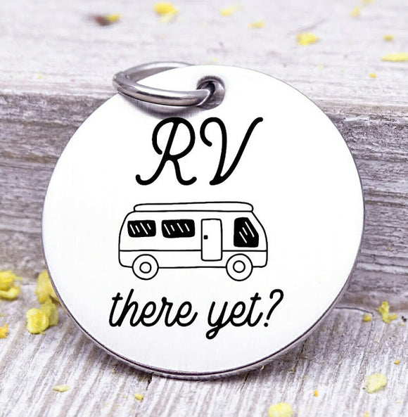 RV there yet? RV, rv charm, rv charms, charms, Steel charm 20mm very high quality..Perfect for DIY projects