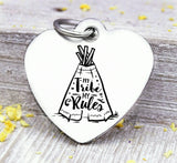 My tribe my rules, my tribe, tribe,my tribe charm, Steel charm 20mm very high quality..Perfect for DIY projects
