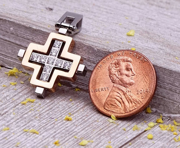 Cross pendant, steel pendant, stainless steel, high quality..Perfect for jewery making and other DIY projects