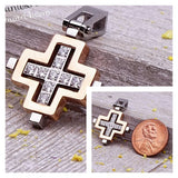 Cross pendant, steel pendant, stainless steel, high quality..Perfect for jewery making and other DIY projects