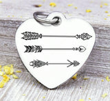 Arrows, arrow charm, boho, tribe charm, wild, charm, Steel charm 20mm very high quality..Perfect for DIY projects