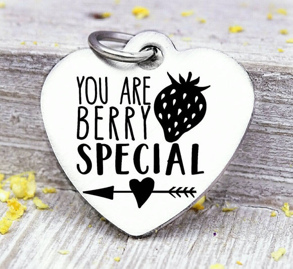 You are berry special, berry, special, berry charm, Steel charm 20mm very high quality..Perfect for DIY projects