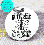 Witch switch, flip my switch, wicked witch, witch, witch charm, halloween, Steel charm 20mm very high quality..Perfect for DIY projects
