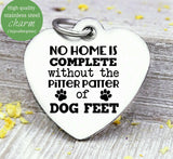 No home is complete without the pitter-patter of dog feet, dog charm, Steel charm 20mm very high quality..Perfect for DIY projects