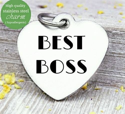 Best Boss, Best Boss charm, boss charm, steel charm 20mm very high quality..Perfect for jewery making and other DIY projects