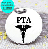 PTA charm, PTA, therapy charm, profession charm, steel charm 20mm very high quality..Perfect for jewery making and other DIY projects