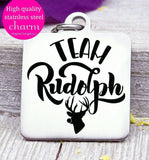 Rudolph, Rudolph charm, christmas, christmas charm, Steel charm 20mm very high quality..Perfect for DIY projects
