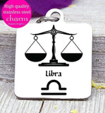 Libra, libra charm, zodiac charm, steel charm 20mm very high quality..Perfect for jewery making and other DIY projects