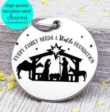 Nativity, nativity charm, Christmas, Christmas charms, Steel charm 20mm very high quality..Perfect for DIY projects