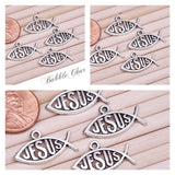 12 pc Jesus charm, jesus, fish, jesus, Charms, wholesale charm, alloy charm