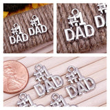 12 pc Dad, #1 Dad charm, dad, dad charms, Charms, wholesale charm, alloy charm