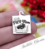 I'm a SUV mom, cooler, cool mom , mom charm, Steel charm 20mm very high quality..Perfect for DIY projects