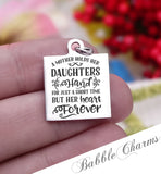 A mother holds a daughters hand, mother daughter, mom, mom charm, Steel charm 20mm very high quality..Perfect for DIY projects