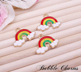 12 pc Rainbow charm, rainbow, pride charm, Charms, wholesale charm, charm