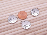 12 pc basketball, basketball charm, sports charms. Alloy charm ,very high quality.Perfect for jewery making and other DIY projects