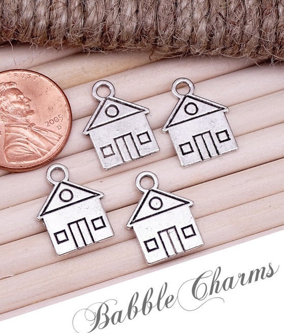 12 pc House charm, house, house, Charms, wholesale charm, alloy charm