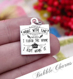 Made with love, licked the spoon, love, mom, kitchen charm, Steel charm 20mm very high quality..Perfect for DIY projects